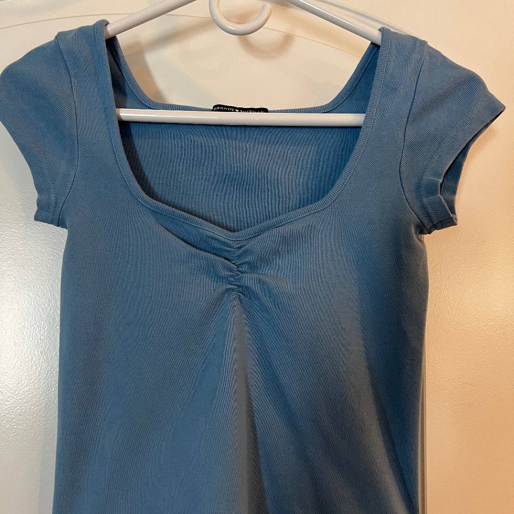 Brandy Melville blue cap sleeve top
